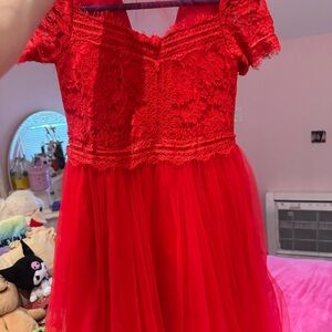 Trish Scully Red Gown size 7